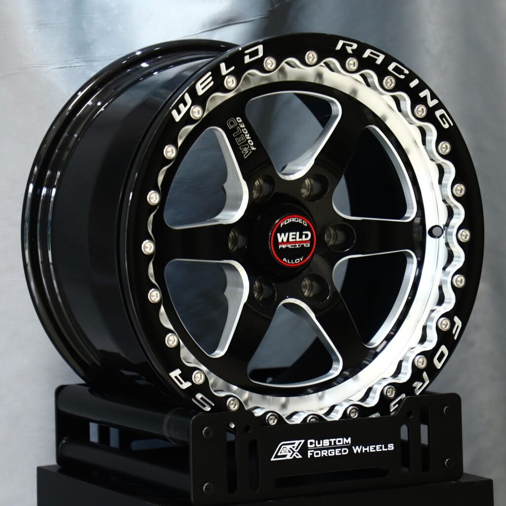 Chevrolet Silverado wheels – Weld Racing Beadlock Mirror Milled, angled view