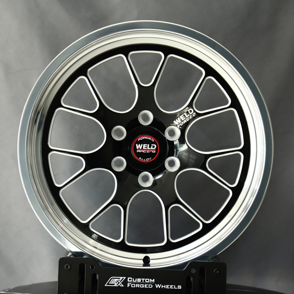 Weld Racing Deep Lip Mirror Milled Off-Road Truck Racing Forged Wheels – Ford F-150 / Chevrolet Silverado Fitment (6-Lug) – Design 2 Truck Racing forged wheel