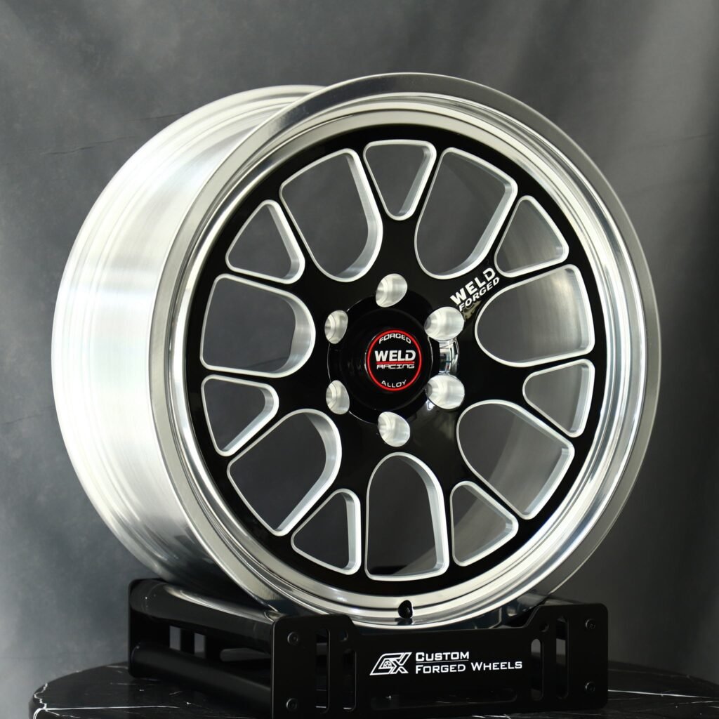 Chevrolet Silverado wheels – Weld Racing Deep Lip Mirror Milled, angled view