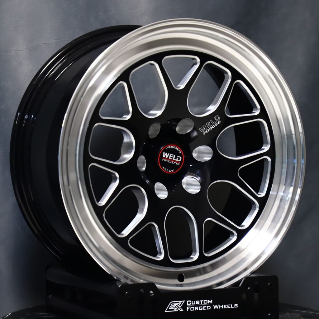 Chevrolet Silverado wheels – Weld Racing Deep Lip Mirror Milled, angled view