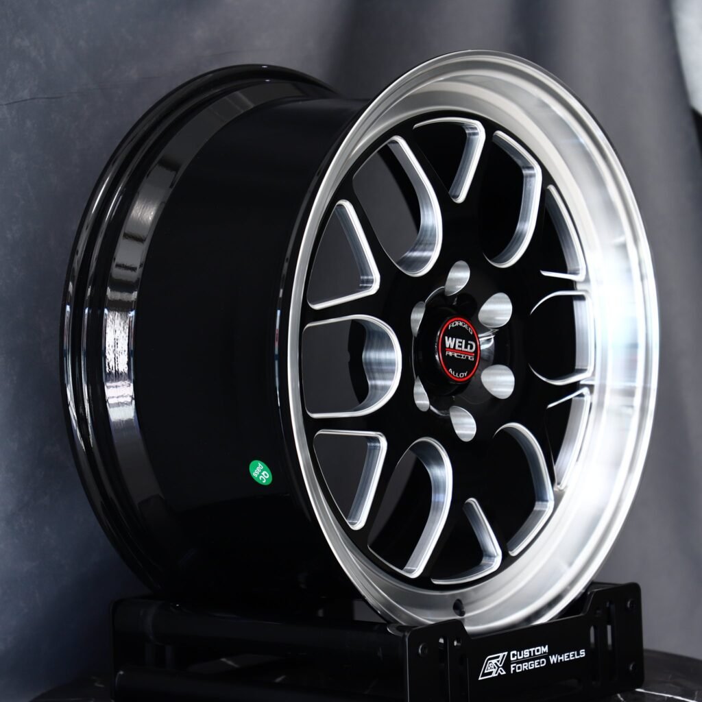 5x114.3 wheels – Weld Racing Custom Finish Mirror Milled, side view