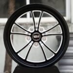 Weld Racing-Style Gloss Black Machined Twin 10-Spoke Forged Drag Racing Wheels – Ford Mustang / Corvette C7 Fitment (5-Lug)