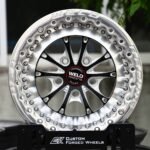 Weld Racing-Style Mirror Milled / Black 10-Spoke Beadlock Forged Drag Racing Wheels – Ford Mustang / Corvette C7 Fitment (5-Lug)