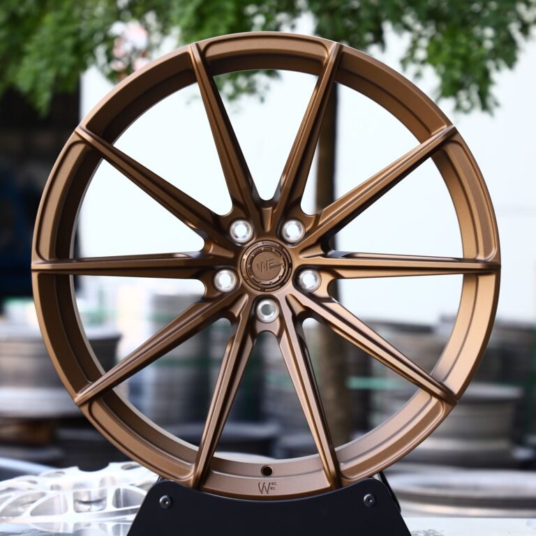 Audi RS3 wheels – WF Bronze 10-Spoke, front view