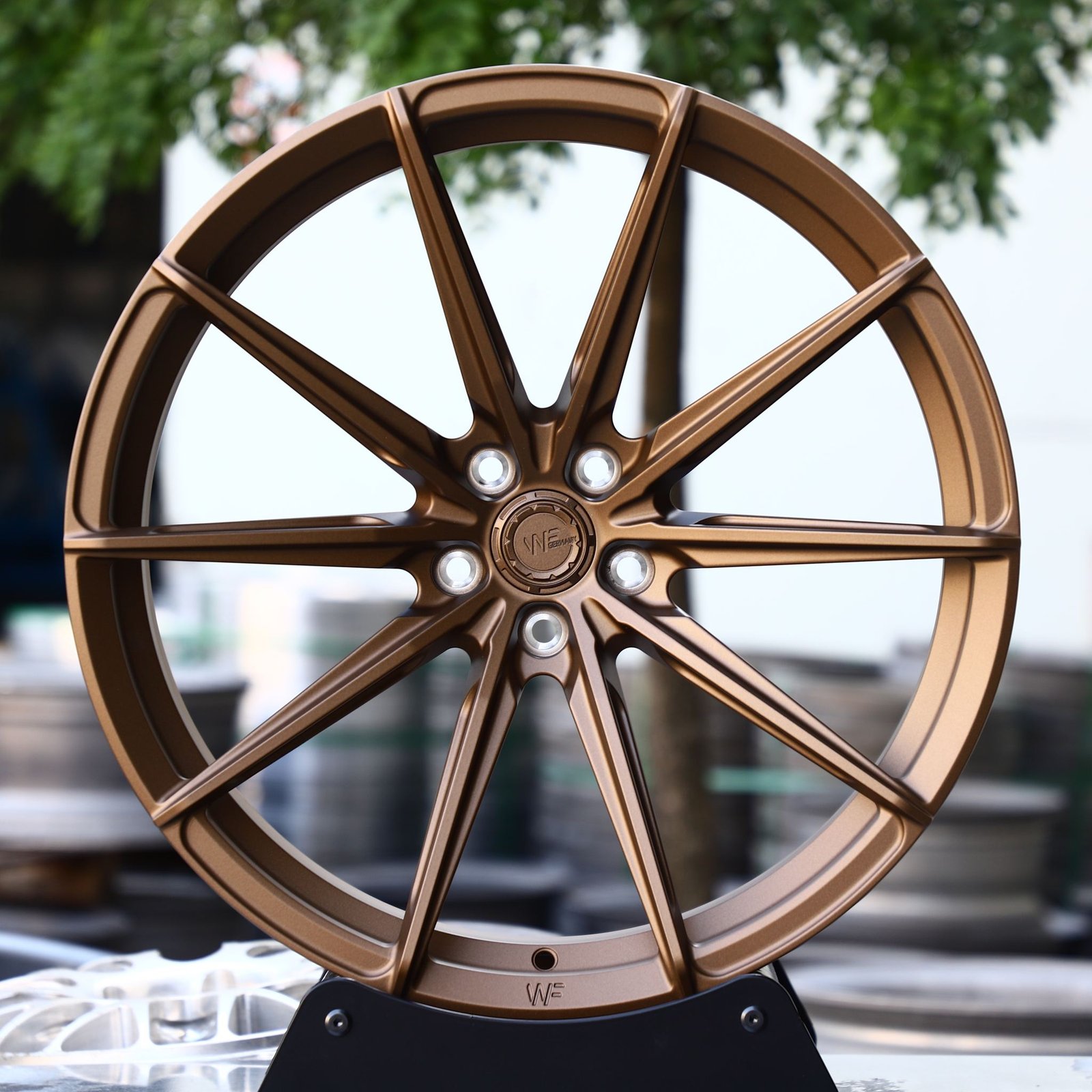Audi RS3 wheels – WF Bronze 10-Spoke, front view