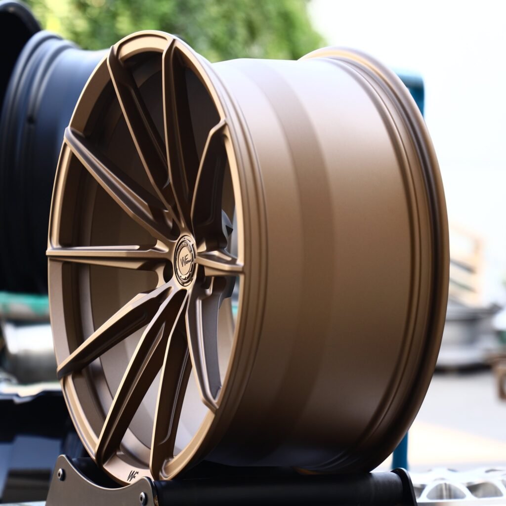 5x112 wheels – WF Bronze 10-Spoke, side view