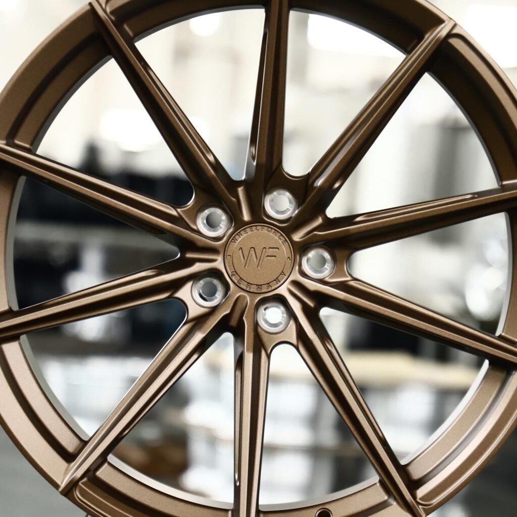 5x112 wheels – WF Bronze 10-Spoke, side view