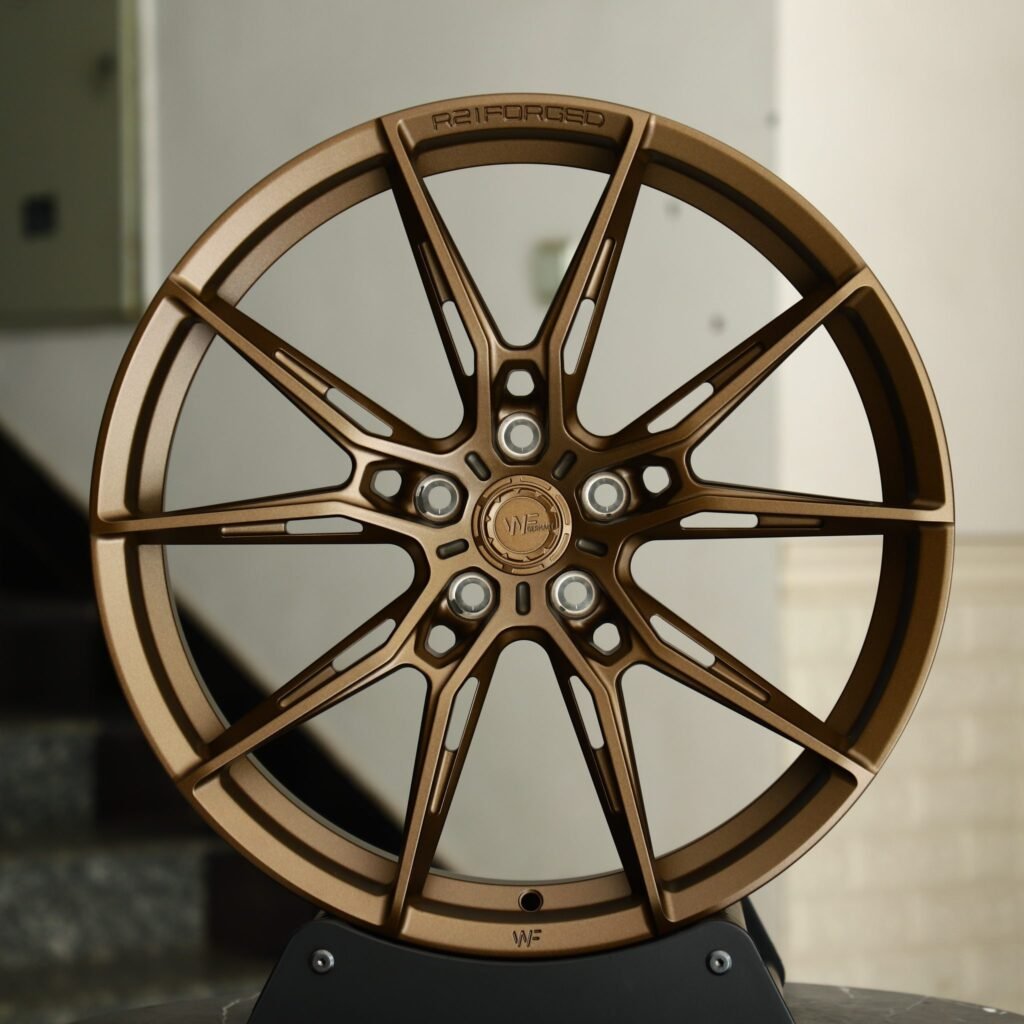 Бронзовые кованые диски для Audi RS3 и BMW M3 G80, в стиле WF R2, 5 Y-образных спиц — ANK-69795