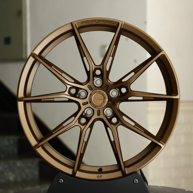 Audi RS3 wheels – Bronze 5 Y-Spoke Side-Milled (WF R2-Style), front view