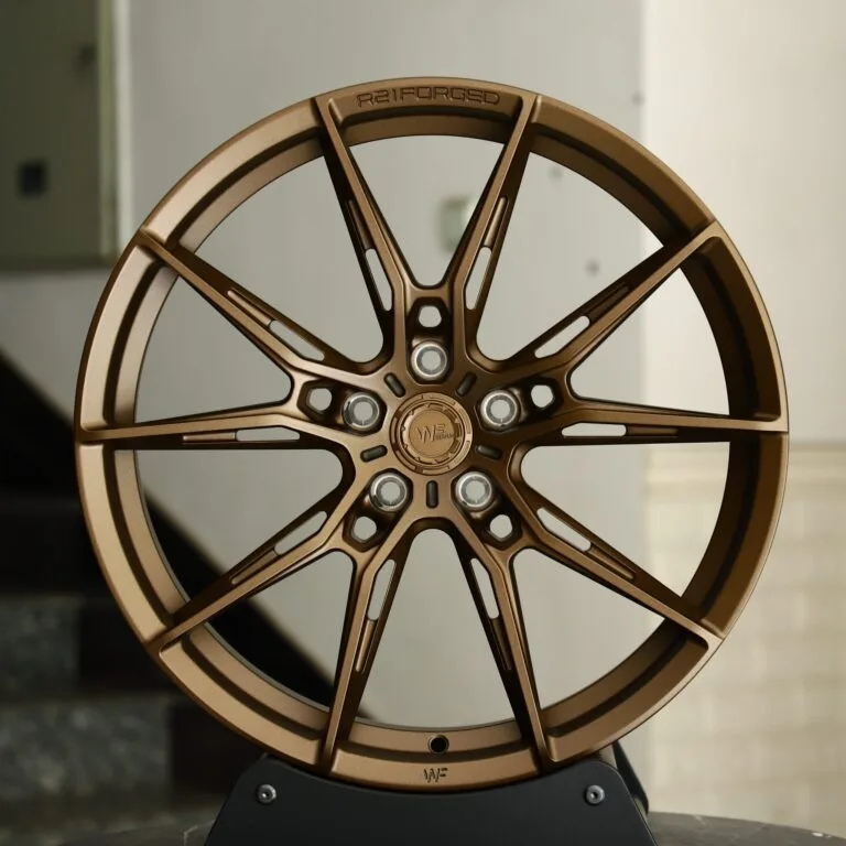 Audi RS3 wheels – Bronze 5 Y-Spoke Side-Milled (WF R2-Style), front view