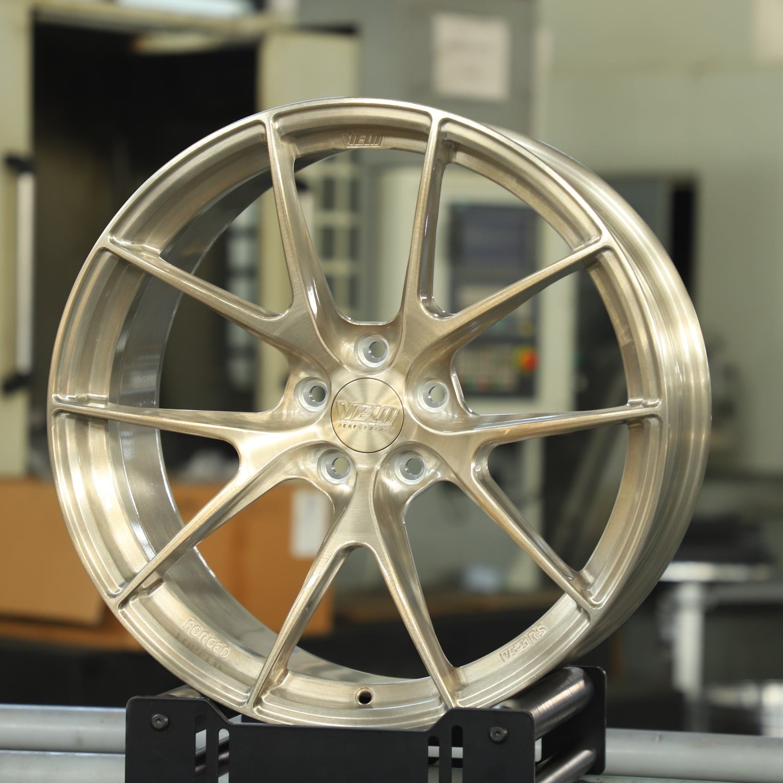 Audi RS3 wheels – WF Brushed Bronze 5 Y-Spoke, front view
