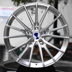 BMW M2 G87 / BMW M3 G80 Forged Wheels – Brushed Silver 15 Directional-Spoke (5-Lug)
