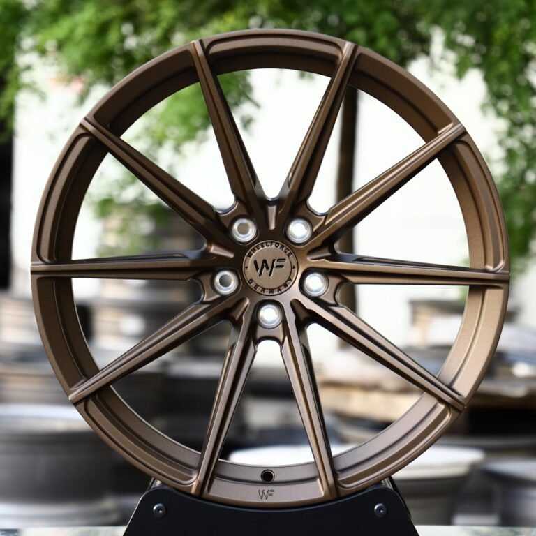 Audi RS3 wheels – WF Matte Bronze 10-Spoke, front view
