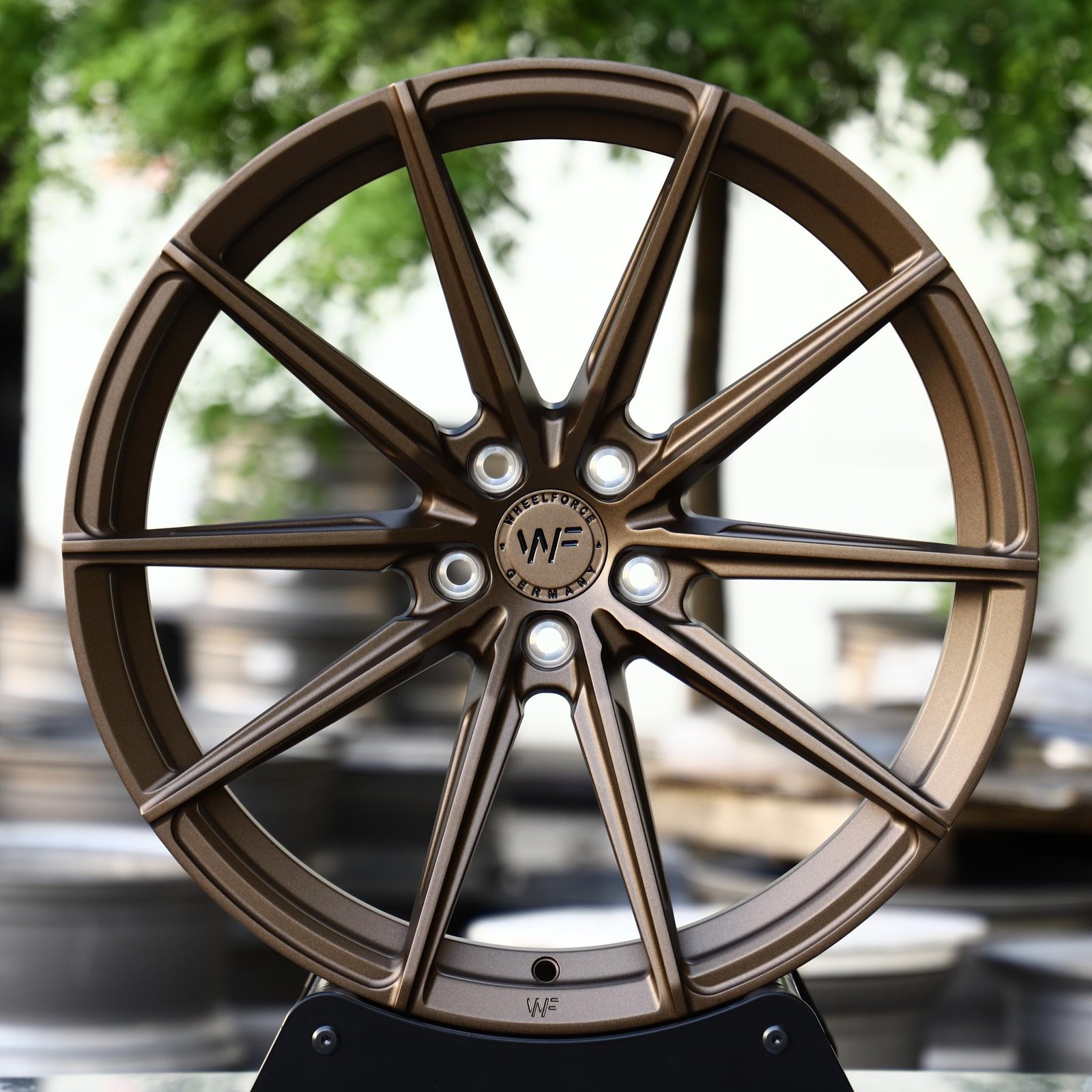 Audi RS3 wheels – WF Matte Bronze 10-Spoke, front view