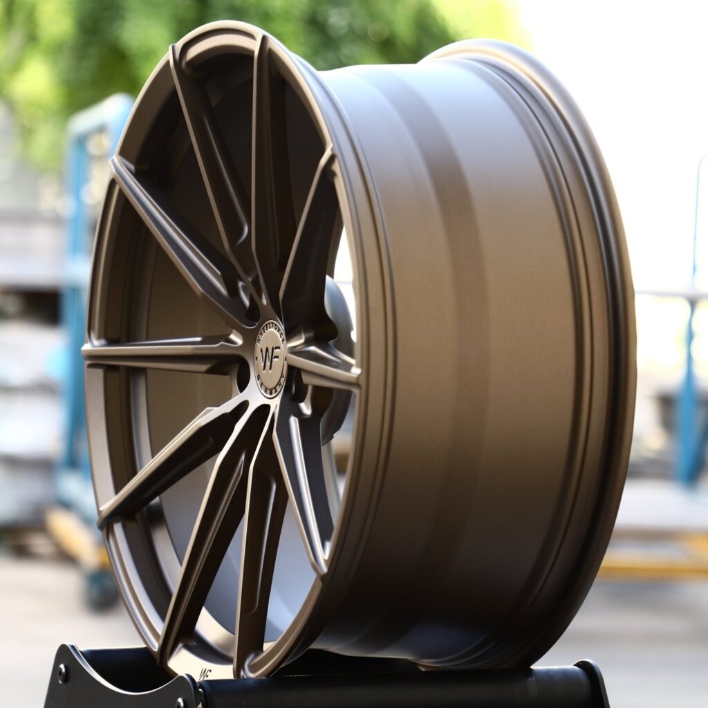 5x112 wheels – WF Matte Bronze 10-Spoke, side view