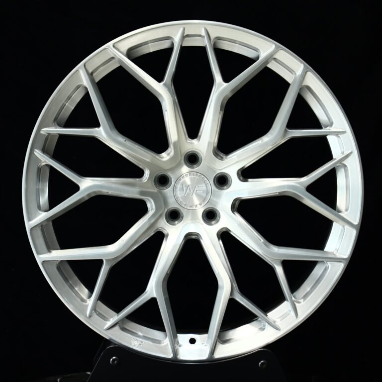 Audi RS3 wheels – WF Matte Silver 10 Y-Spoke, front view