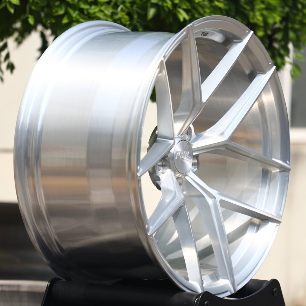 Audi A4 B9 wheels – WF Matte Silver 5 Y-Spoke, lip and barrel detail