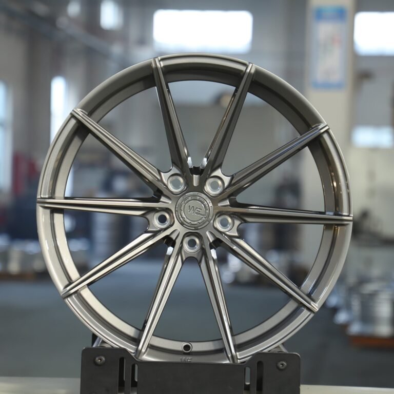 Audi RS3 wheels – WF Metallic Gray 10-Spoke, front view
