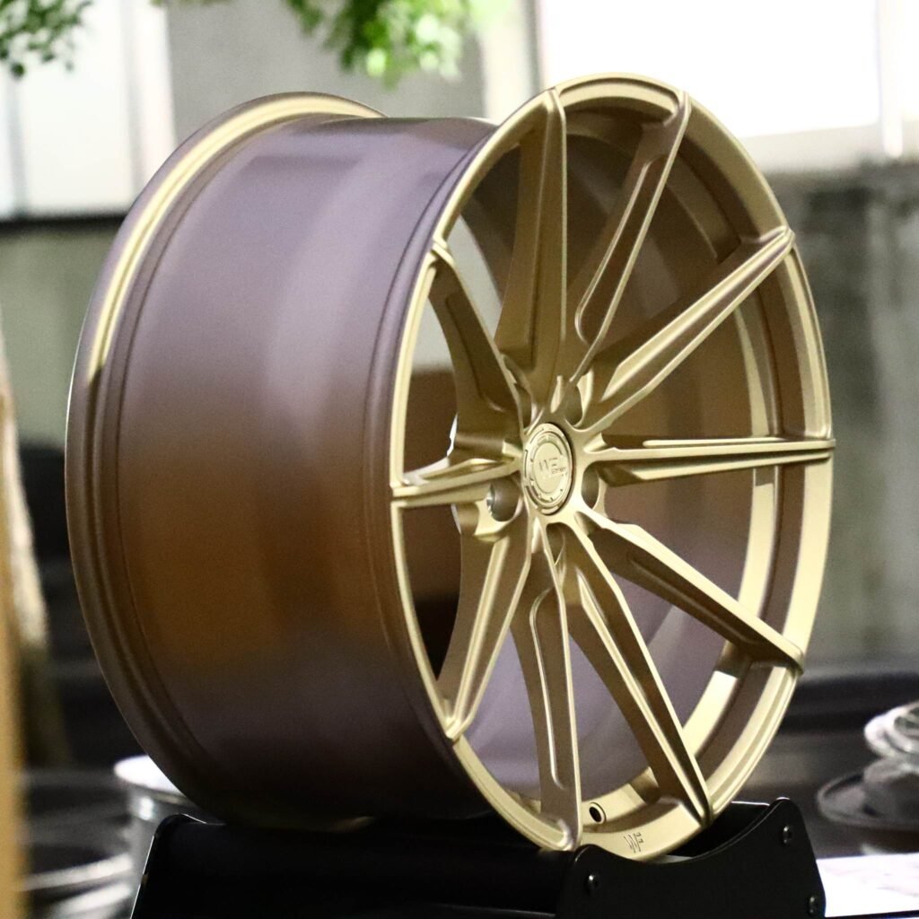 5x112 wheels – WF Pale Gold 10-Spoke, side view