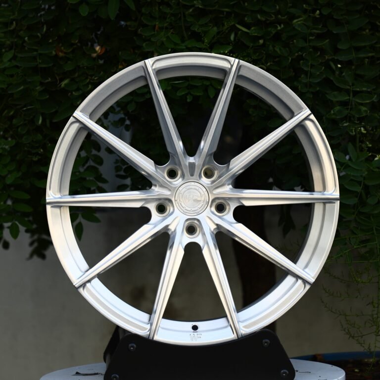 Audi RS3 wheels – WF Silver 10-Spoke, front view