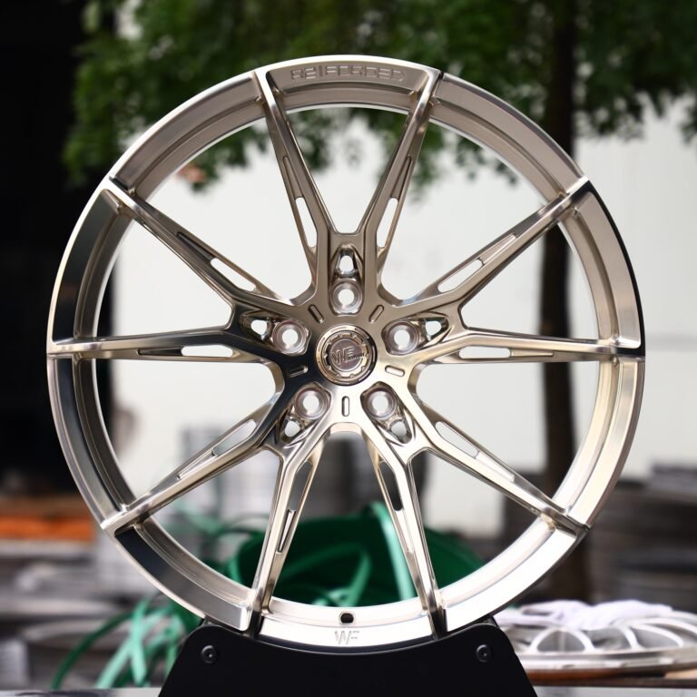 Audi RS3 wheels – Transparent Gold 5 Y-Spoke (WF R2-Style), front view