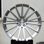 Wheelforce-Style Brushed Silver 5 W-Spoke Forged Wheels – Porsche 911 / M3 Fitment (5-Lug)