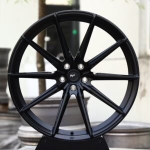Wheelforce-Style Gloss Black 10 Directional-Spoke Forged Wheels – Porsche 911 / M3 Fitment (5-Lug)
