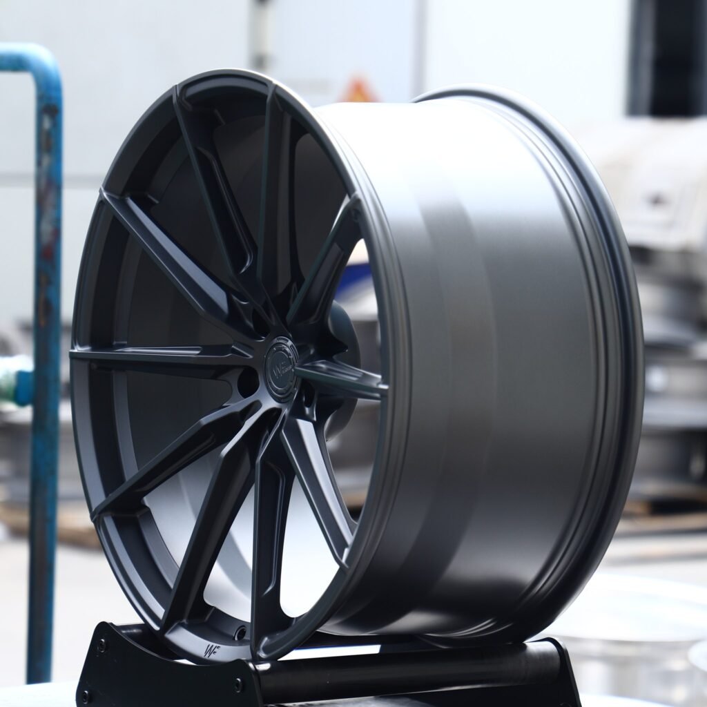 5x130 wheels – Gunmetal 10-Spoke (Wheelforce-Style), side view