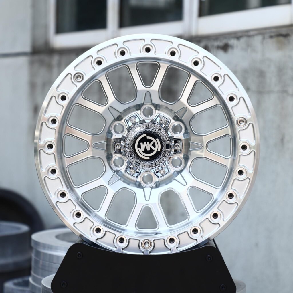 Полированные кованые бедлок-диски для Chevrolet Silverado 1500 и Ford F-150, в стиле WK, многоспицевые — ANK-77802