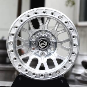 WK-Style Polished Multi-Spoke Beadlock Off-Road Forged Wheels – Ford F-150 / Silverado Fitment (6-Lug) – Design 2