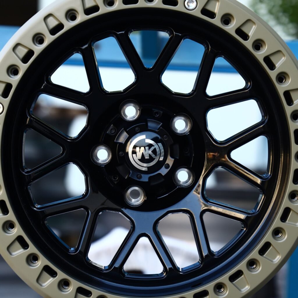 WK Wheels Gloss Black Custom Forged Wheels - Jeep Wrangler / Toyota Land Cruiser Fitment (5-Lug) view 4