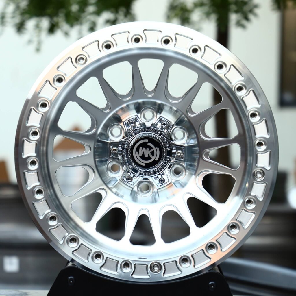 Ford F-150 wheels – WK Wheels Matte Black Beadlock, front view
