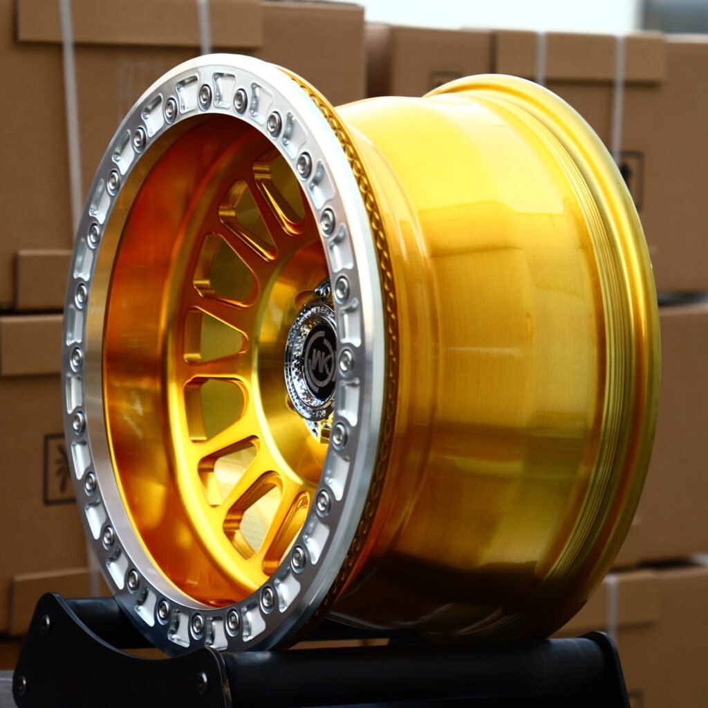 5x127 wheels – WK Wheels Transparent Gold Custom Beadlock, side view