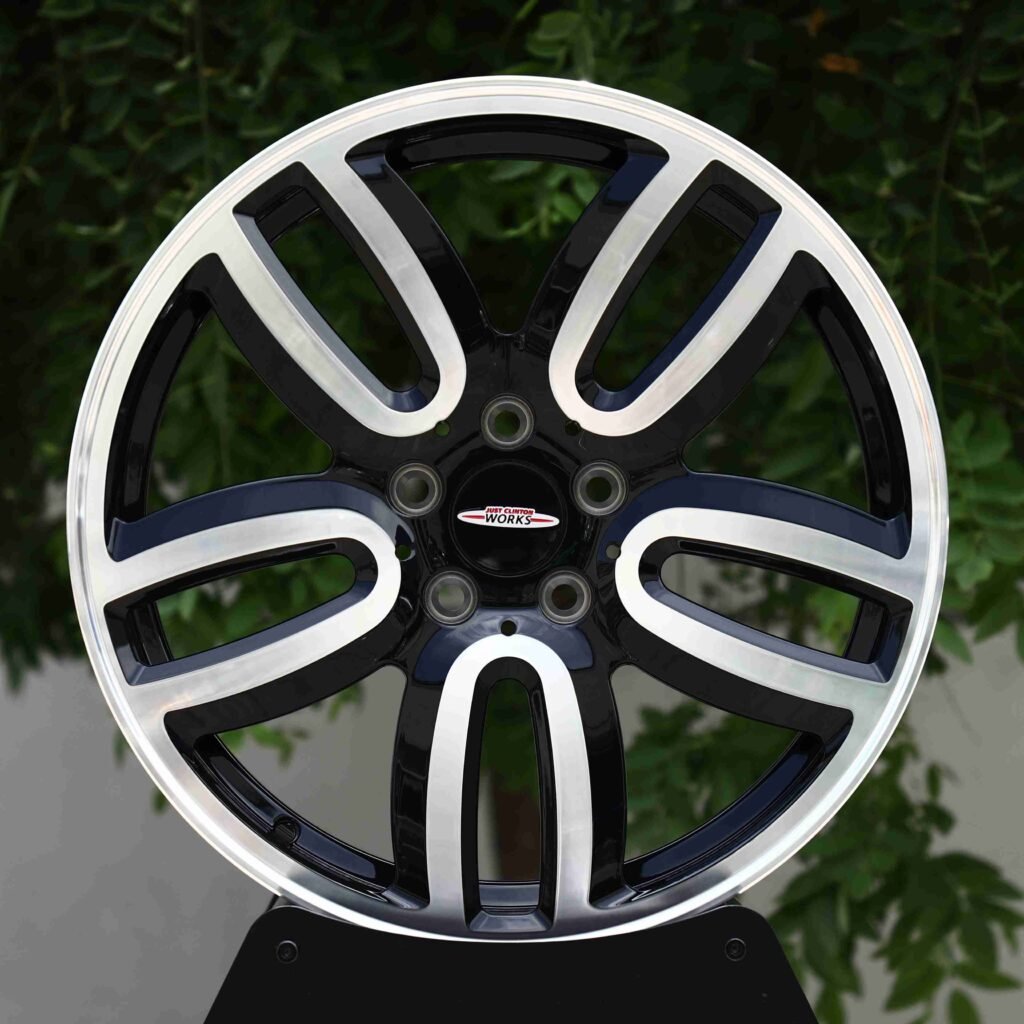 Nissan 370Z wheels – Work Emotion Custom Finish Petal Machined Face, front view