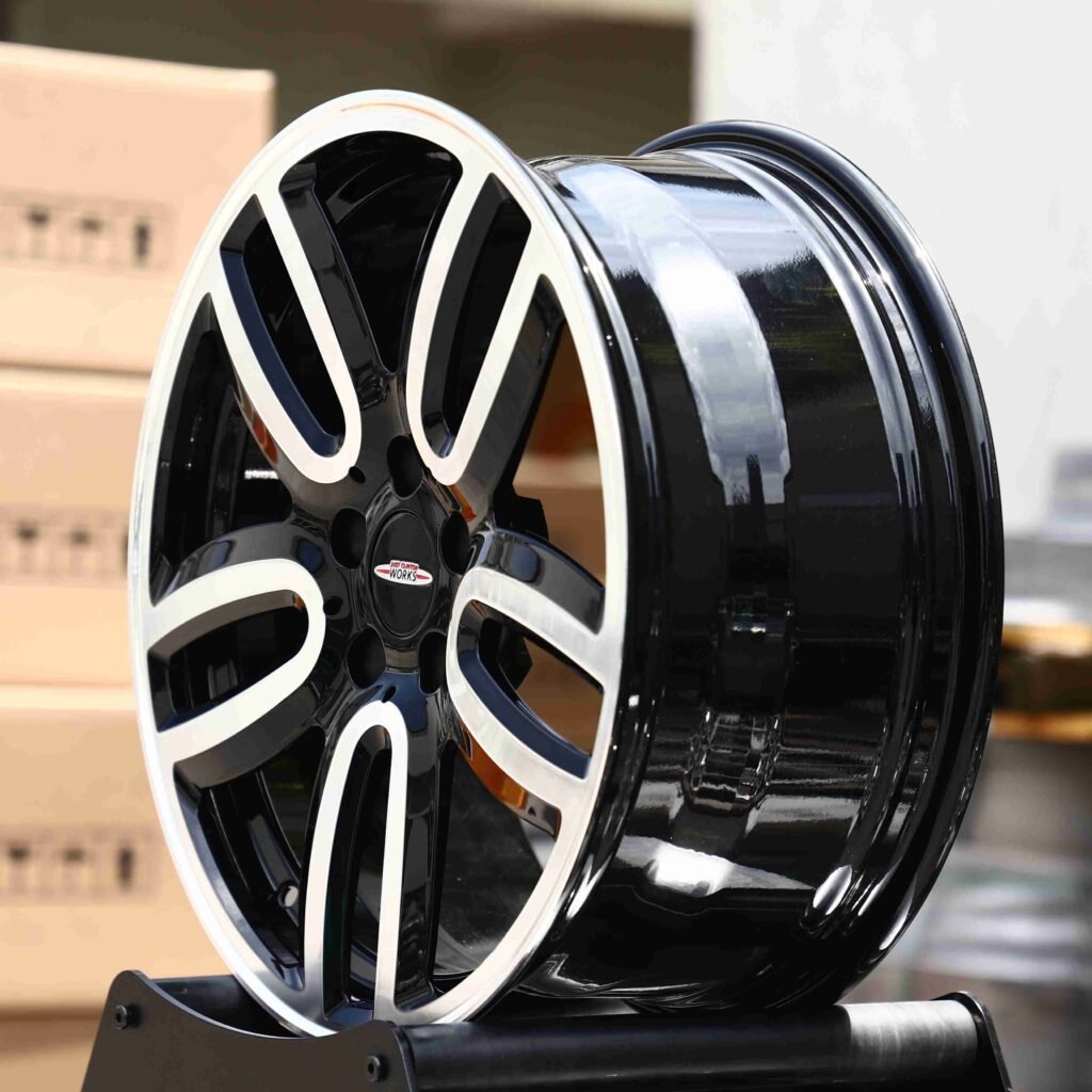 5x114.3 wheels – Work Emotion Custom Finish Petal Machined Face, side view