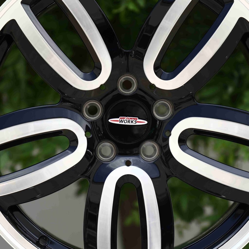Subaru WRX wheels – Work Emotion Custom Finish Petal Machined Face, lip and barrel detail