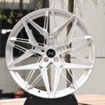 Xpeng G9 / NIO ET7 Forged Wheels – Matte Silver Petal Cross Split-Spoke Side-Milled