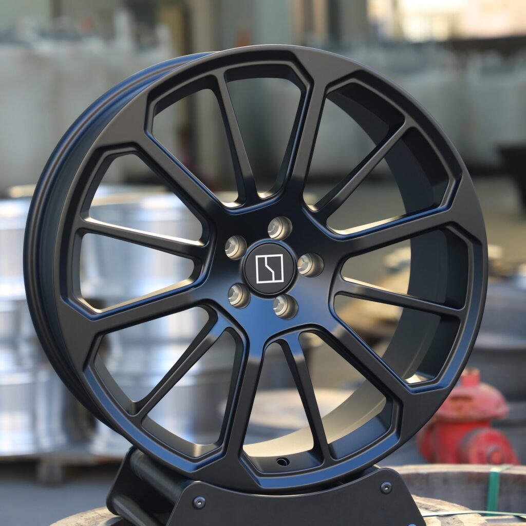 Zeekr Style Gloss Black 5 W-Spoke Split Forged Wheels - Zeekr 001 / Zeekr 009 Fitment (5-Lug) view 2