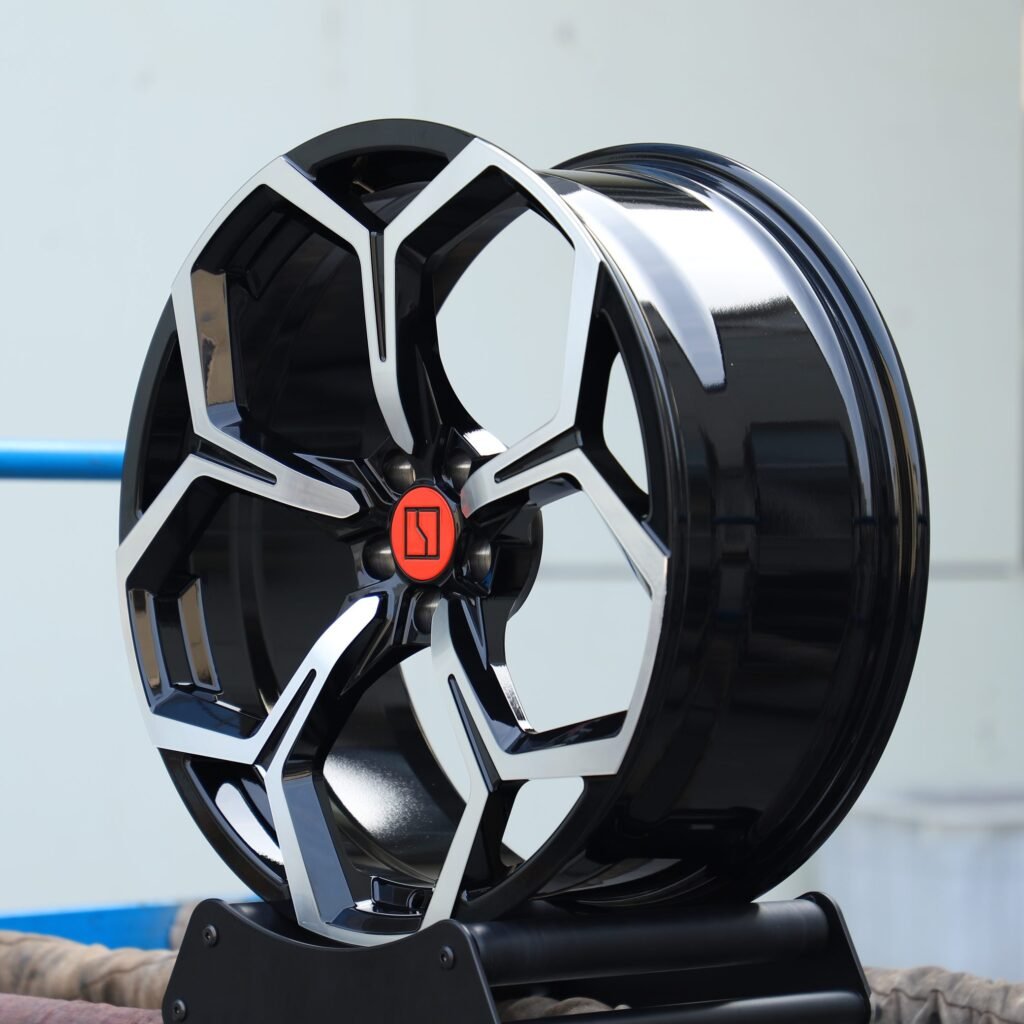 BMW M3 F80 wheels – Matte Silver Petal-Spoke Machined Face, lip and barrel detail