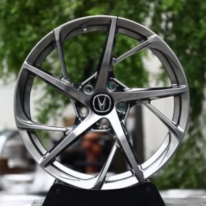 Acura OEM-Style Black Chrome 5 Twin-Spoke Directional Forged Wheels – Acura TLX / MDX Fitment (5-Lug)