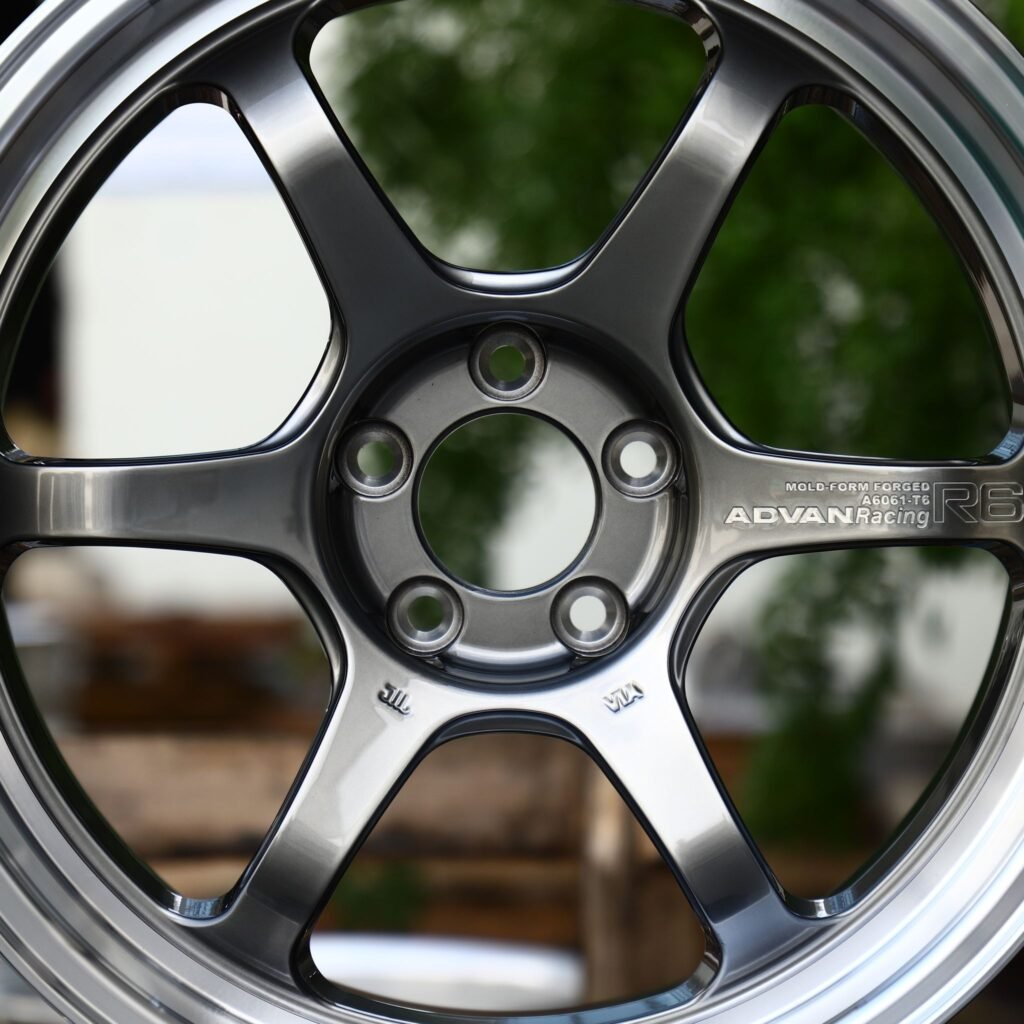 Mercedes-Benz C-Class W206 wheels – Gunmetal 6-Spoke Polished Lip (Advan-Style), view 8