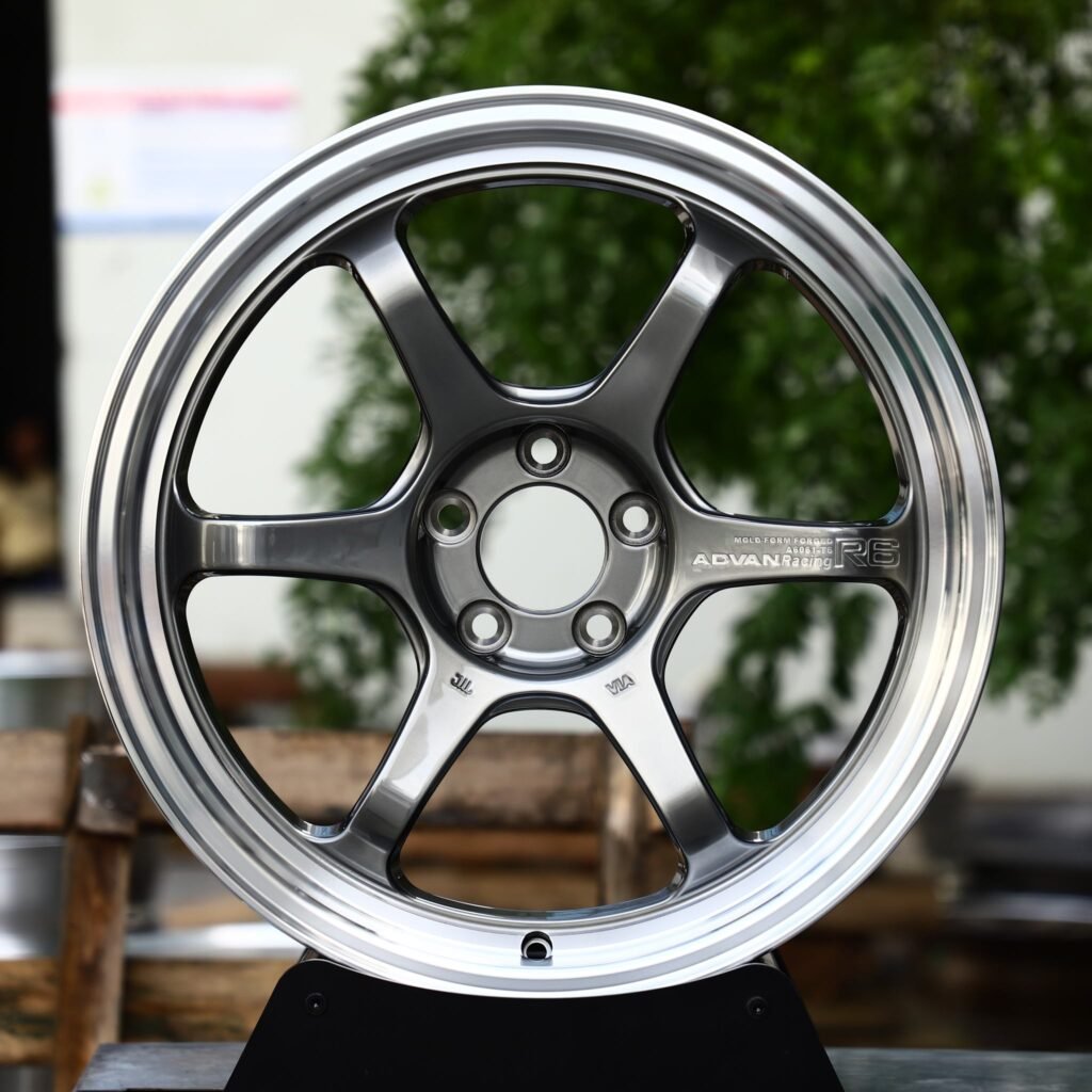 Mercedes-Benz E-Class W213 wheels – Gunmetal 6-Spoke Polished Lip (Advan-Style), view 9