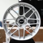 APEX-Style Bright Silver 8 Twin-Spoke Mesh Forged Wheels – Fiat 500 / Mini Cooper Fitment (4-Lug)