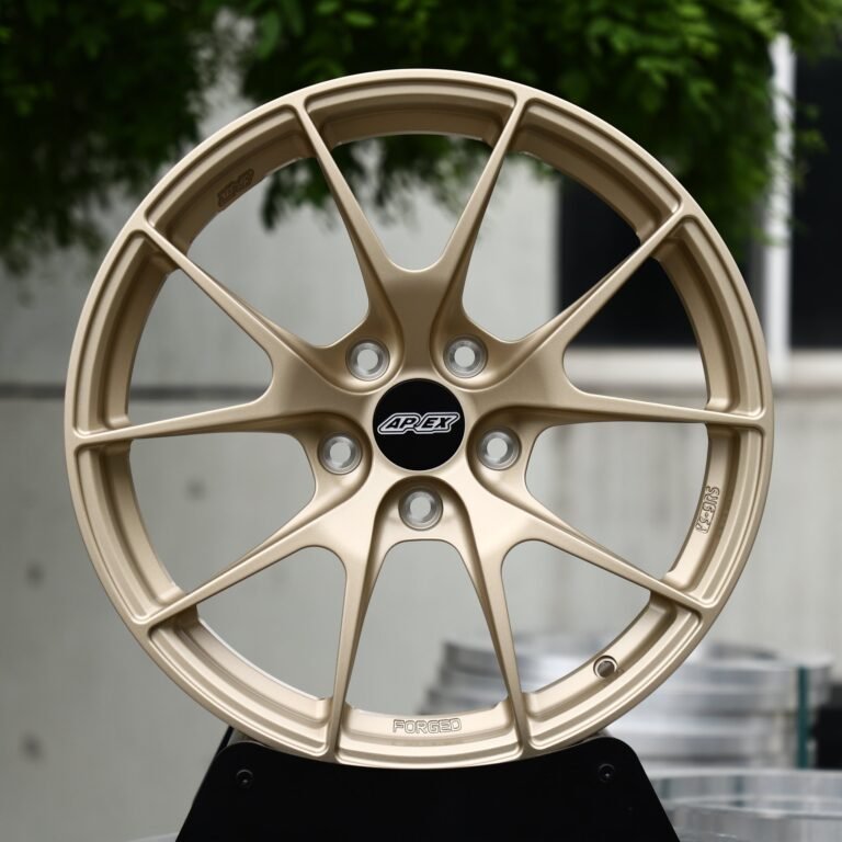 Porsche 911 wheels – Champagne Gold 10-Spoke (APEX-Style), front view