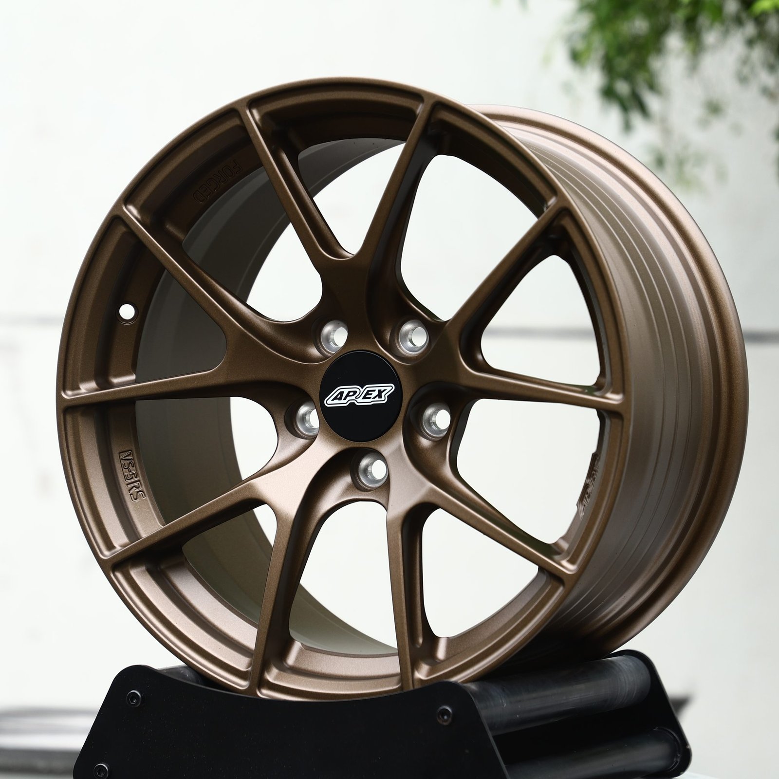 Audi A5 wheels – Matte Bronze 10-Spoke Concave (APEX-Style), front view