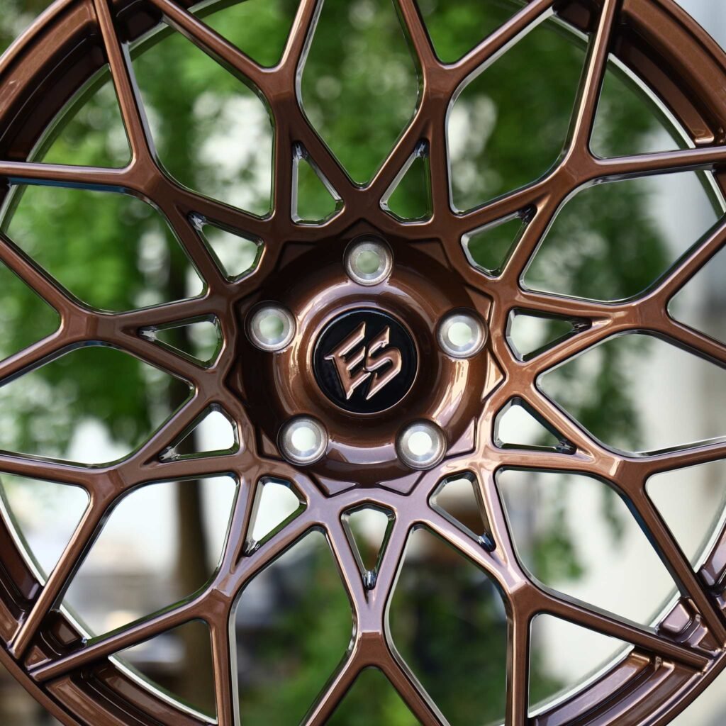 Audi A6 C8 wheels – Bronze Chrome Y-Spoke Mesh, lip and barrel detail