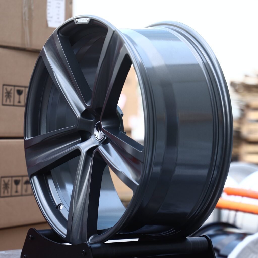 5x112 wheels – Gunmetal Twin 5-Spoke, side view