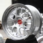 BBS-Style Bright Silver Y-Spoke Mesh 2-Piece Polished Lip Forged Wheels – Nissan GT-R / Toyota GR Supra Fitment (5-Lug)