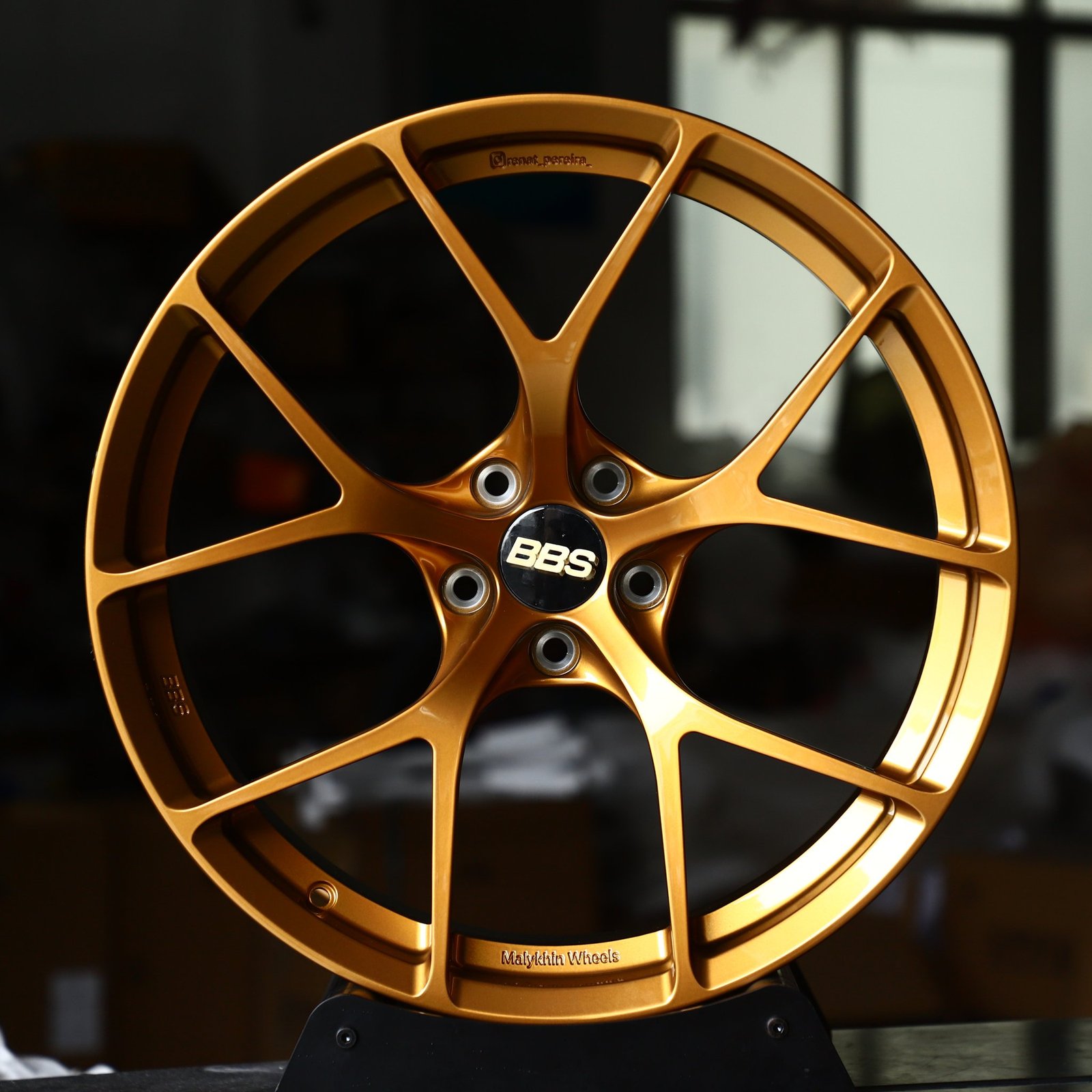 Porsche 911 wheels – Bronze 5 Y-Spoke (BBS-Style), front view