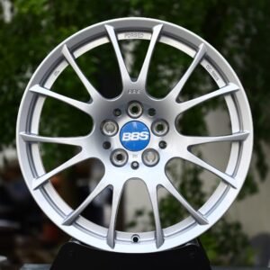 BBS-Style Silver 5 Y-Spoke Mesh Forged Wheels – Toyota Supra / Nissan GT-R Fitment (5-Lug)